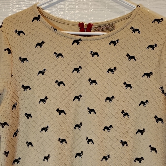 Art And Soul Tops - Art & Soul Puppy Dog Long Sleeve Women's XL Cozy Top Soft French Boston Terrier